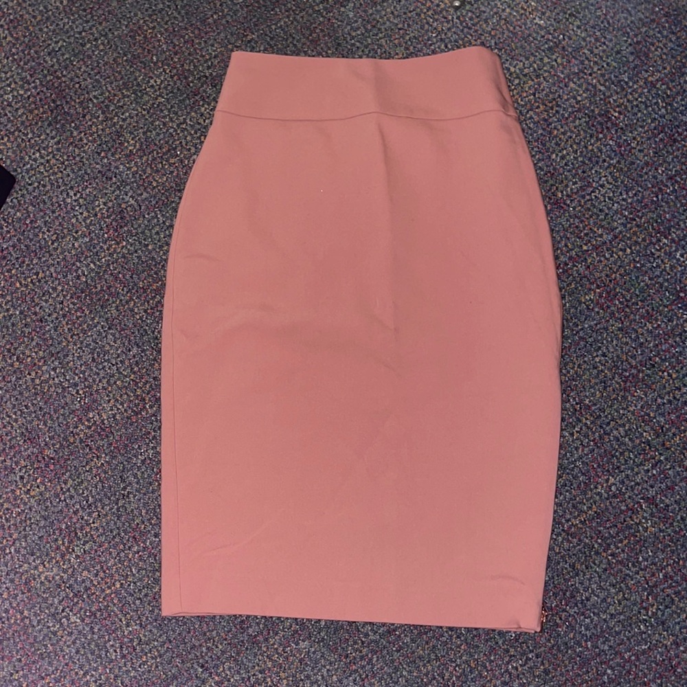 Express Rose Pink Maxi Pencil Skirt